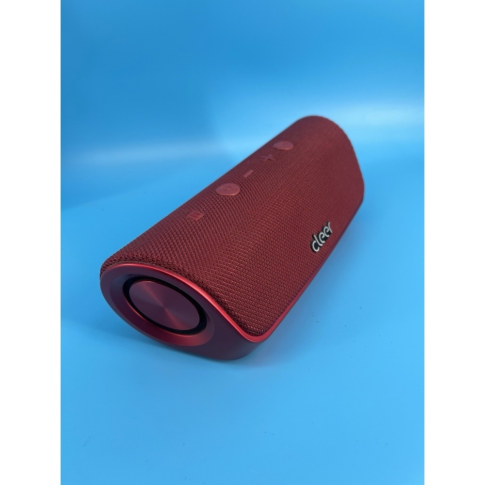 Cleer Stage Portable Bluetooth Speaker Red New w/ Case Box Damaged